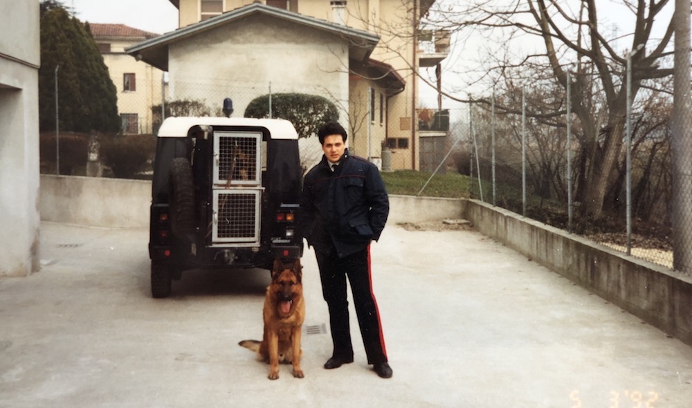 Antonio e il suo pastore tedesco